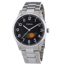 Đồng hồ Fossil The Agent Three-Hand Moonphase Stainless Steel Watch Fs4848