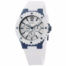 Đồng hồ GUESS STEEL W0149L6,Ladies Multi-Function,White Tone,Stainless Steel Case,Silicone Strap,50m WR