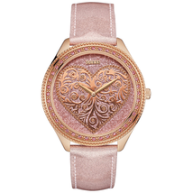 Đồng hồ GUESS Women's Rose Leather Strap Watch 44mm U0697L3