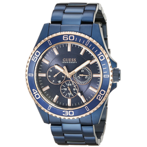 Đồng hồ GUESS Men's U0172G6 Iconic Blue Multi-Function Watch