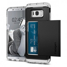 Spigen Crystal Wallet Case for Samsung Galaxy S8 - Black