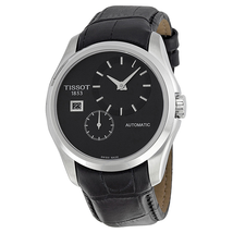 Tissot Couturier Automatic Black Dial Black Leather Men's Watch T035.428.16.051.00