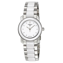Tissot T-Trend White Ceramic Ladies Watch T0642102201100 T064.210.22.011.00