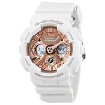 Casio G-Shock S Series Rose Gold Dial Ladies Sports Watch GMAS120MF-7A2