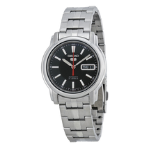 Seiko Series 5 Automatic Black Dial Stainless Steel Watch SNKL83
