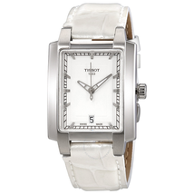 Tissot T-Trend TXL White Dial White Leather Ladies Watch T0613101603100 T061.310.16.031.00