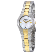 Tissot T-Round Mother of Pearl Dial Two-tone Ladies Watch T096.009.22.111.00