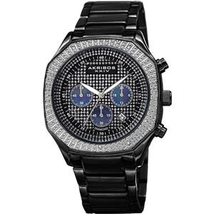 Akribos XXIV Black Dial Chronograph Men's Watch AK778BK