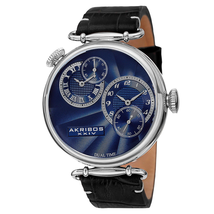 Akribos XXIV Blue Dial Men's Watch AK796SSBU