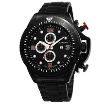 Akribos XXIV Multi-Function Black Dial Black Ion-plated Men's Watch AK724BK
