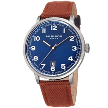 Akribos XXIV Blue Dial Men's Watch AK1025BRBU