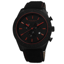 Akribos XXIV Chronograph Black Dial Black Ion-plated Men's Watch AK701RD
