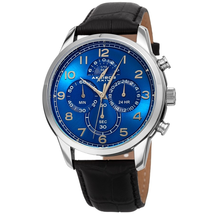 Akribos XXIV Chronograph Blue Dial Men's Watch AK1004SSBK