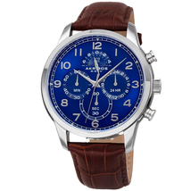 Akribos XXIV Chronograph Blue Dial Men's Watch AK1004SSBR