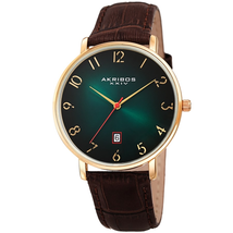 Akribos XXIV Green Dial Men's Watch AK1077YGN