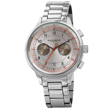 Akribos XXIV Chronograph Silver-tone Dial Men's Watch AK1071SS