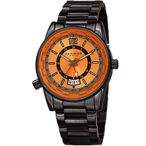 Akribos XXIV GMT Orange Dial Men's Watch AK1021GNOR