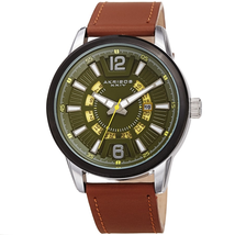 Akribos XXIV Green Dial Men's Watch AK1079GNBR