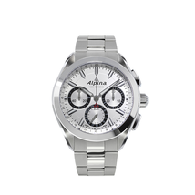Alpina Alpiner 4 Flyback Chronograph Silvered Sunray Dial Stainless Steel Men's Watch AL-760SB5AQ6B
