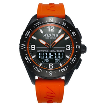 Alpina Alpiner X Quartz Black Dial Men's Smart Watch AL-283LBO5AQ6