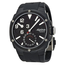 Alpina Automatic Black Dial Black Rubber Men's Watch AL-950LBB4FBAE6