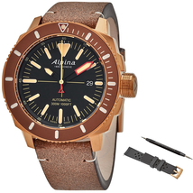 Alpina Seastrong Diver 300 Automatic Black Dial Men's Watch AL-525LBBR4V4