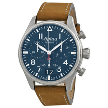 Alpina Startimer Pilot Chronograph Blue Dial Men's Watch AL-372N4S6