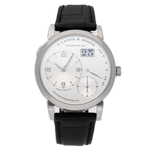 A. Lange & Sohne A Lange & Sohne Lange 1 Silver Dial 18K White Gold Men's Watch 191.039
