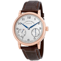 A. Lange & Sohne 1850 Up / Down Silver Dial Brown Leather Men's Watch 234.032