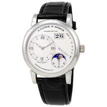 A. Lange & Sohne Moonphase Silver Dial Platinum Men's Watch 109.025