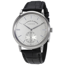 A. Lange & Sohne A Lange and Sohne Saxonia Silver Dial 18K White Gold Automatic Men's Watch 380.027