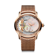 Audemars Piguet Millenary Frosted White Opal Dial Ladies 18kt Rose Gold Hand Wind Watch 77244OR.GG.1272OR.01