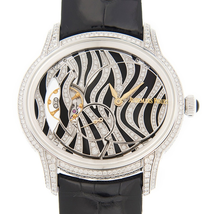 Audemars Piguet Millenary Zebra Diamond Pattern Dial 18 Carat White Gold Ladies Watch 77249BC.ZZ.A102CR.01