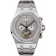 Audemars Piguet Royal Oak Diamond Chronograph 18kt White Gold Men's Watch 26039BC.ZZ.1205BC.01