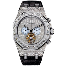 Audemars Piguet Royal Oak Diamond Tourbillon Chronograph White Gold Men's Watch 26116BC.ZZ.D002CR.01