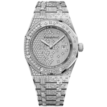 Audemars Piguet Royal Oak Ladies 18K White Gold Diamond Watch 67654BC.ZZ.1264BC.01