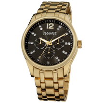 August Steiner Gold-tone Multi-Function Quartz Bracelet Watch AS8068YG