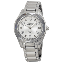 August Steiner Silver Dial Silver-tone Ladies Watch AS8122SS