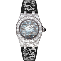 Audemars Piguet Royal Oak Diamond Black Mother of Pearl Dial Ladies Watch 67607BC.ZZ.D001SU.01