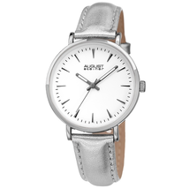 August Steiner White Dial Ladies Watch AS8259SS
