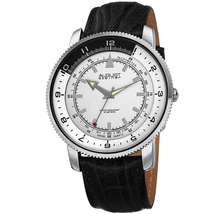 August Steiner Quartz White Dial Men's Watch AS8124SS