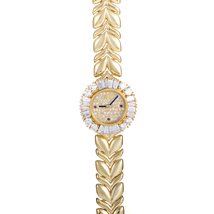 Audemars Piguet Diamond Pave Dial 18K Yellow Gold Ladies Watch 66803BA.ZZ.1018BA.01