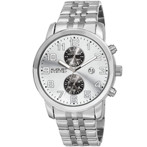 August Steiner Silver-tone Dial Men's Watch AS8175SS