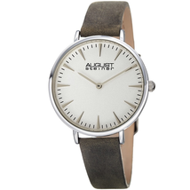 August Steiner White Dial Ladies Watch AS8187GY