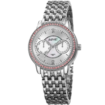 August Steiner Silver-tone Dial Ladies Watch AS8228SS