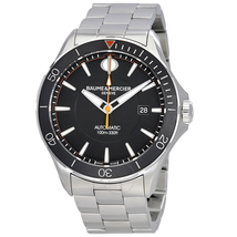 Baume et Mercier Clifton Automatic Black Dial Men's Watch MOA10340