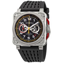 Bell and Ross Avaition Limted Edition Chronograph Black Carbon Fibre Dial Automatic Men's Watch BR0394-RS18