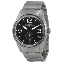 Bell and Ross Vintage Automatic Black Dial Stainless Steel Men's Watch BR123-BL-ST BRG123-BL-ST/SST