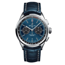 Breitling Premier Chronograph Automatic Chronometer Blue Dial Men's Watch AB0118A61C1P2