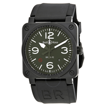Bell and Ross Military Type Automatic Olive Dial Men's Watch BR0392-MIL